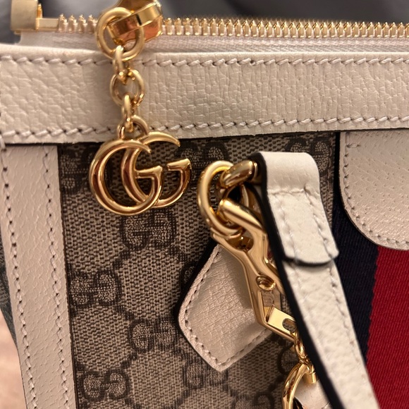 Gucci Ophidia Small GG Tote White - Picture 6 of 9